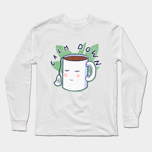 camomile tea Long Sleeve T-Shirt by whatsun